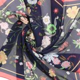 Foulard pour Femme 70 x 70 cm en Polyester sensation Soie, HEMMA