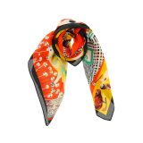 Foulard pour Femme 70 x 70 cm en Polyester sensation Soie, NAIRA