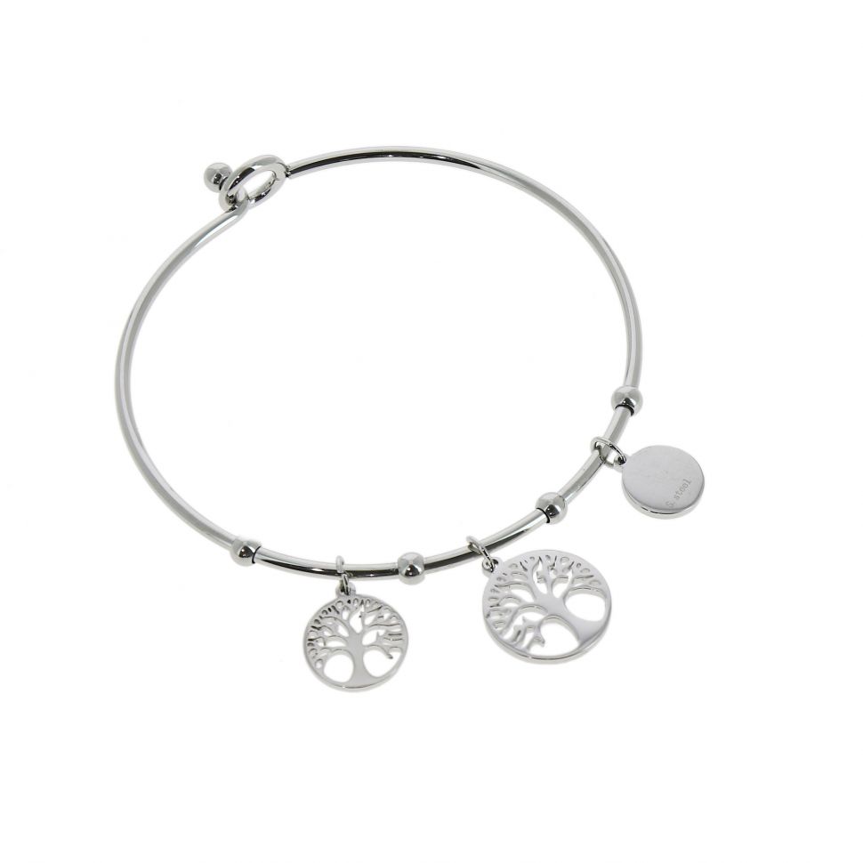 Bracelet Acier inoxydable femme Arbre de Vie, CHAFIKA