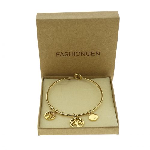 Damen armband aus Edelstahl, Baum des Lebens, CHAFIKA