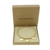 Bracelet Acier inoxydable femme à coeur et ange, CELYNA