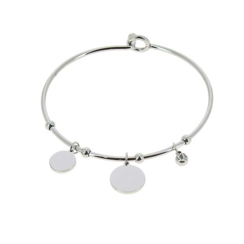 Crystal of zirconium Stainless Steel Bracelet, ROZA