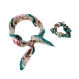 Foulard pour Femme Soie anneau de cheveux de servitte mince, CELENE