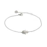 Bracelet femme acier inoxydable adjustable main de fatima, CORONADO