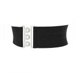 Ceinture femme élastique large à boucle 3 boutons, GLORIA Fabriqué en France