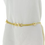 Woman's Lady Fashion Metal Chain Style Belt, MYLA