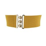 Ceinture femme élastique large à boucle 3 boutons, GLORIA Fabriqué en France