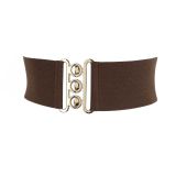 Ceinture femme élastique large à boucle 3 boutons, GLORIA Fabriqué en France