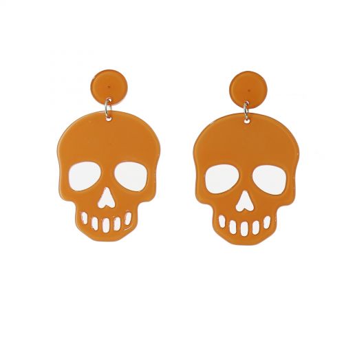 Boucles d'oreilles tête de mort HONORINE