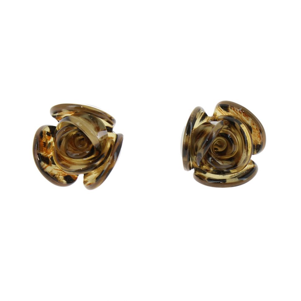 Boucles d'oreilles, Fleur acrylique FLORA