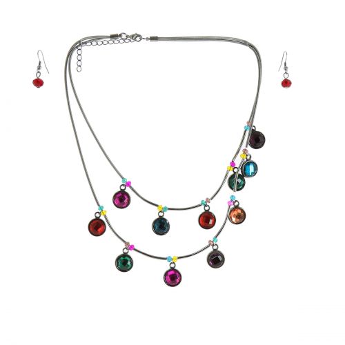 Collier femme, Coeur en strass, XS-2259