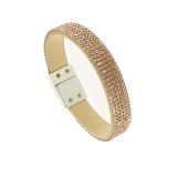 bracciale di cristallo Strass 5 righe Maelis