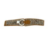 Strass and Studded elastic belt Oceane