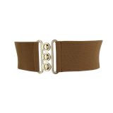 Ceinture femme élastique large à boucle 3 boutons, GLORIA Fabriqué en France