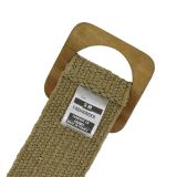 Ceinture femme élastique tressé avec boucle en Bois, Fabriqué en France, CHARLOTTE