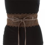 Ceinture femme large obi dentelles FLORITA