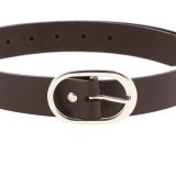 FASHIONGEN - Ceinture Véritable Cuir de Vachette Tannage Semi-Végétale pour fille et femme, HENRIETTA, Fabriqué en France