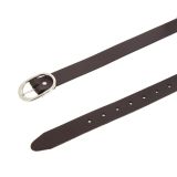 FASHIONGEN - Ceinture Véritable Cuir de Vachette Tannage Semi-Végétale pour fille et femme, HENRIETTA, Fabriqué en France