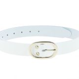 FASHIONGEN - Ceinture Véritable Cuir de Vachette Tannage Semi-Végétale pour fille et femme, HENRIETTA, Fabriqué en France