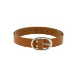 FASHIONGEN - Ceinture Véritable Cuir de Vachette Tannage Semi-Végétale pour fille et femme, HENRIETTA, Fabriqué en France