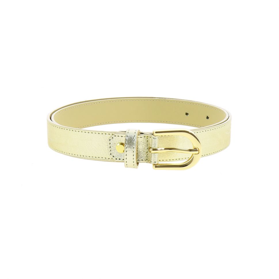 Women genuine Italian leather belt LUNA, Made in France