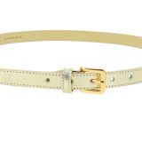 Ceinture femme 2 cm Véritable CUIR ITALIEN, LINDA