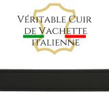 Cinturón de 2 cm cuero italiano genuino para las mujeres, LINDA