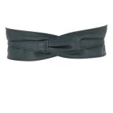 MICA large leatherette obi belt