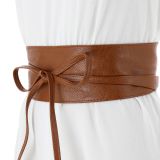 MICA large leatherette obi belt