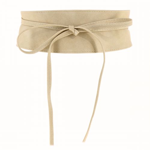 MICA large leatherette obi belt