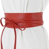 MICA large leatherette obi belt