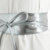 MICA large leatherette obi belt