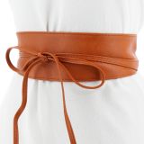 MICA large leatherette obi belt