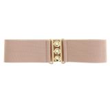 Ceinture femme élastique large à boucle 3 boutons, GLORIA Fabriqué en France