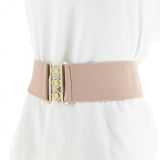 Ceinture femme élastique large à boucle 3 boutons, GLORIA Fabriqué en France