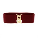 Wide Waist Elasticated Woman Belt, GLORIA Made in France