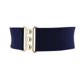 Ceinture femme élastique large à boucle 3 boutons, GLORIA Fabriqué en France