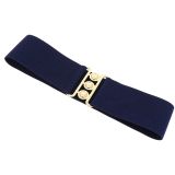 Ceinture femme élastique large à boucle 3 boutons, GLORIA Fabriqué en France