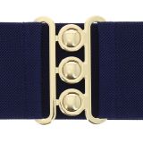 Ceinture femme élastique large à boucle 3 boutons, GLORIA Fabriqué en France