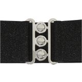 Ceinture femme élastique large à boucle 3 boutons, GLORIA Fabriqué en France