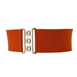 Ceinture femme élastique large à boucle 3 boutons, GLORIA Fabriqué en France