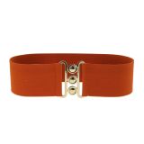 Ceinture femme élastique large à boucle 3 boutons, GLORIA Fabriqué en France