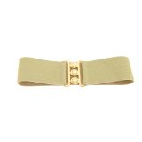 Ceinture femme élastique large à boucle 3 boutons, GLORIA Fabriqué en France