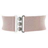 Ceinture femme élastique large à boucle 3 boutons, GLORIA Fabriqué en France