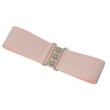 Ceinture femme élastique large à boucle 3 boutons, GLORIA Fabriqué en France