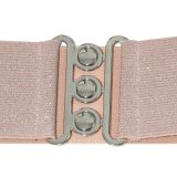 Ceinture femme élastique large à boucle 3 boutons, GLORIA Fabriqué en France