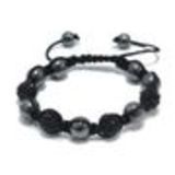 Bracelet Shamballa 4, AOH-16 Noir-noir - 1416-5751