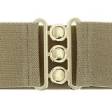 Ceinture femme élastique large à boucle 3 boutons, GLORIA Fabriqué en France