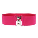 Ceinture femme élastique large à boucle 3 boutons, GLORIA Fabriqué en France