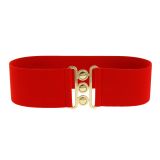 Ceinture femme élastique large à boucle 3 boutons, GLORIA Fabriqué en France